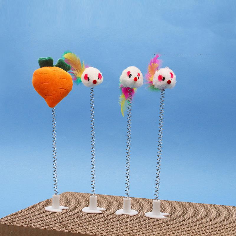 Durable Plastic Cat Scratching Board Toy Fun And Engaging Random Colors Or Carrot) Perfect For Your Feline Friend