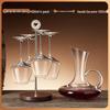 Creative Red Wine Glass Hanging Rack for Living Room Cabinets - Display and Storage Shelf with Ornaments