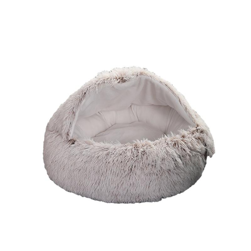 Plush Pet Bed Shell Cozy And Warm Pet Nest For Cats And Dogs