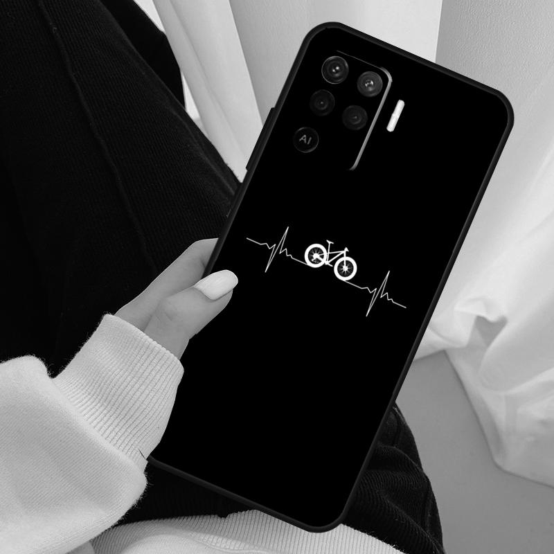 Bike Bicycle Case For Oppo A54 A74 A94 A18 A57 A17 A77 A38 A58 A78 A98 A80 A60 A40 A96 A76 A16 A15 A5 Pro
