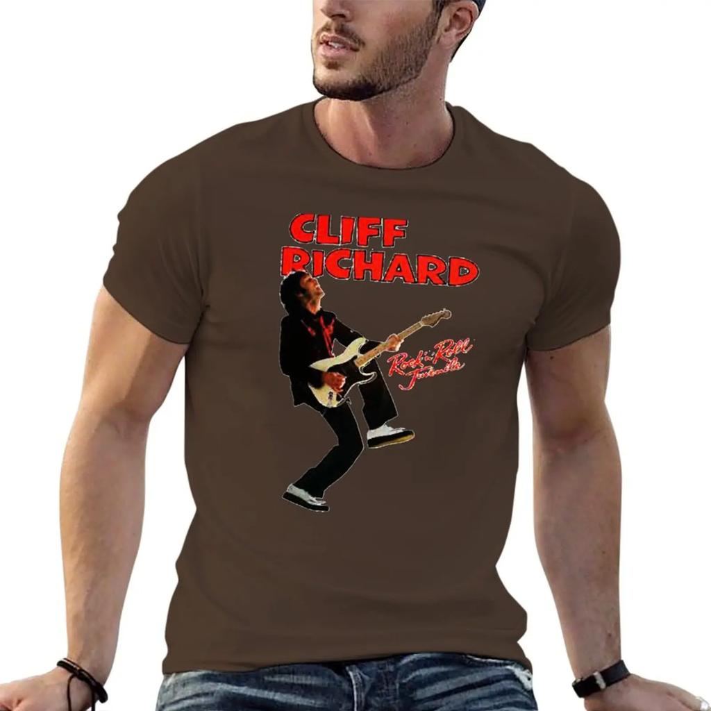 T-Shirt Cliff Richard magliette grafiche personalizzate t-shirt grafica oversize uomo