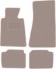 Beige Velour Floor Mats For: BMW 5 E34 Sedan, Station Wagon, Touring (1988-1994)