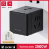 Multi-Functional Wireless Rubik's Cube USB Plug with Power Switch and Outlet Strip