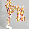 Graphic and Text Pattern Print Yoga Outfit for Women Fashion Workout Leggings Fitness Sports Casual Yoga Set Sports Suit