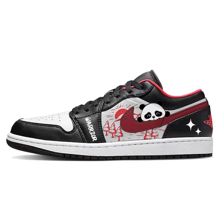 

Jordan Air Jordan 1 Sunrise, Cute Bear Cat Cushioning, Wear Resistant Low top Vintage Basketball Shoes Men s Black Red 553558-067(Team56-) 44.5