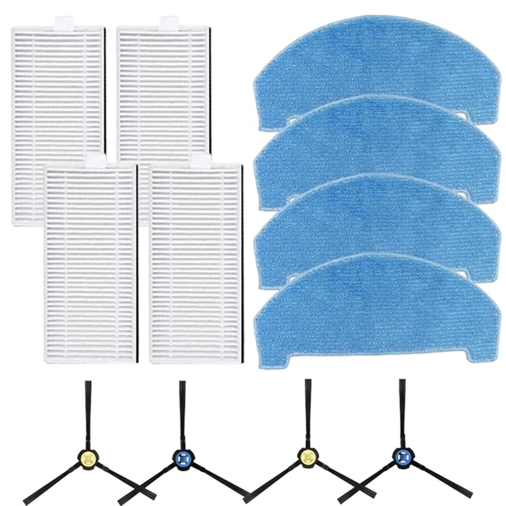 1 Set Für ILIFE A20/T20s Seitenbürste Filter Wischmopp Tuch Kit Staubsauger Zubehör Reinigungsersatzteil Zum Ersetzen