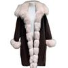 The real shot is a new goose down suit, a fox fur coat, a women's long pie, and a large-size fur coat.
