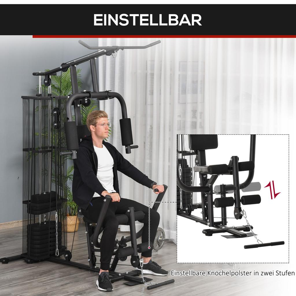 Multifunction Home Gym Weight Training Workout Station Fitness Strength Machine