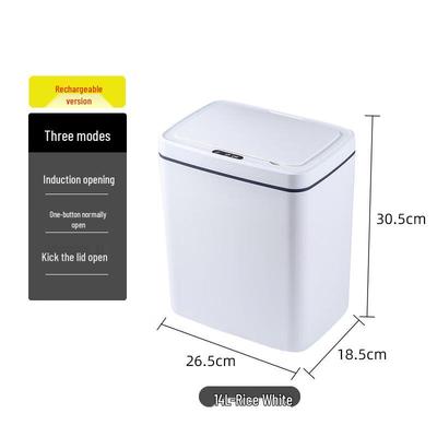 Xuanyong Smart Sensor & Foot-Kick Silent Trash Can
