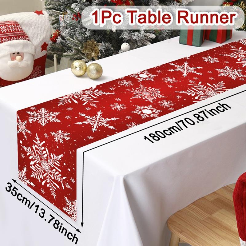 Santa Claus Christmas Table Runner Christmas Decorations For Home 2026 Xmas Table Flag Navidad Noel Gifts New Year Tablecloth
