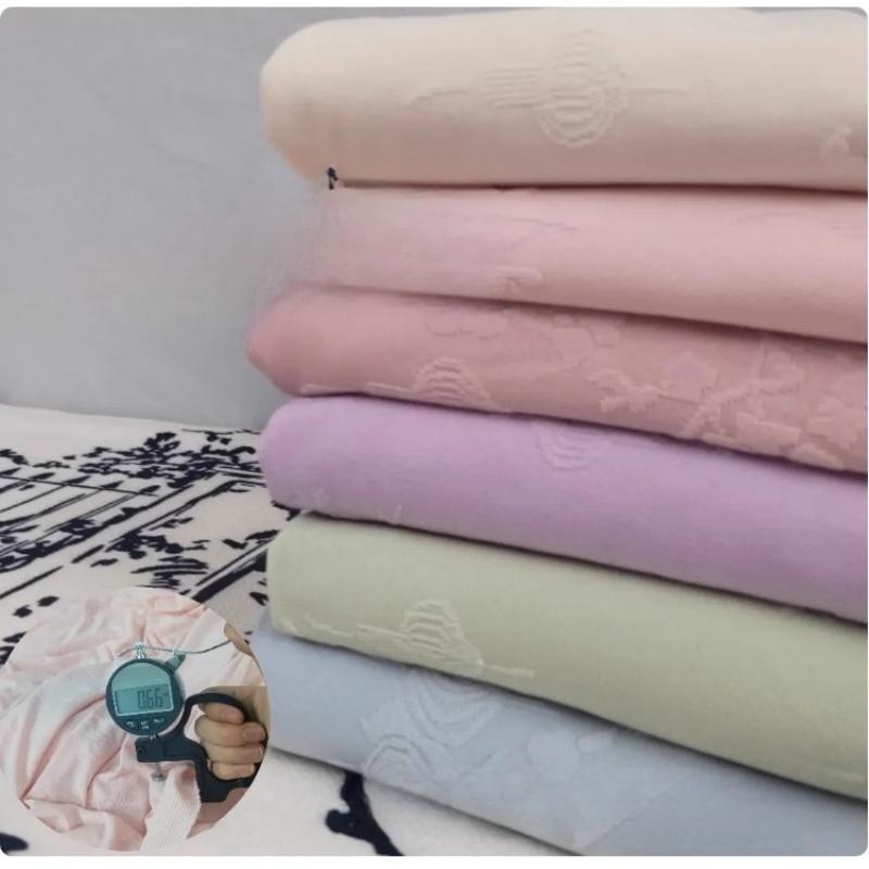 Lantern Relief Jacquard Fabric Stretch Knitted Fabric DIY Dress Hanfu Cheongsam Children's Clothes for Sewing Design Cloth