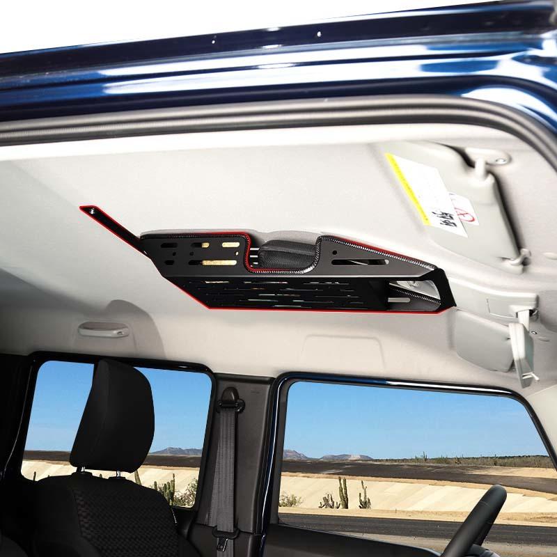 Top Roof Rack Luggage Storage Carrier Shelf For Suzuki Jimny 2019 Up 4-Door Version Interior Accessories ( Aluminium Alloy)