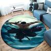 Roronoa Zoro Round Area Rug Carpet Rug For Living Room Bedroom Sofa Playroom Decor Nonslip Floor Mat