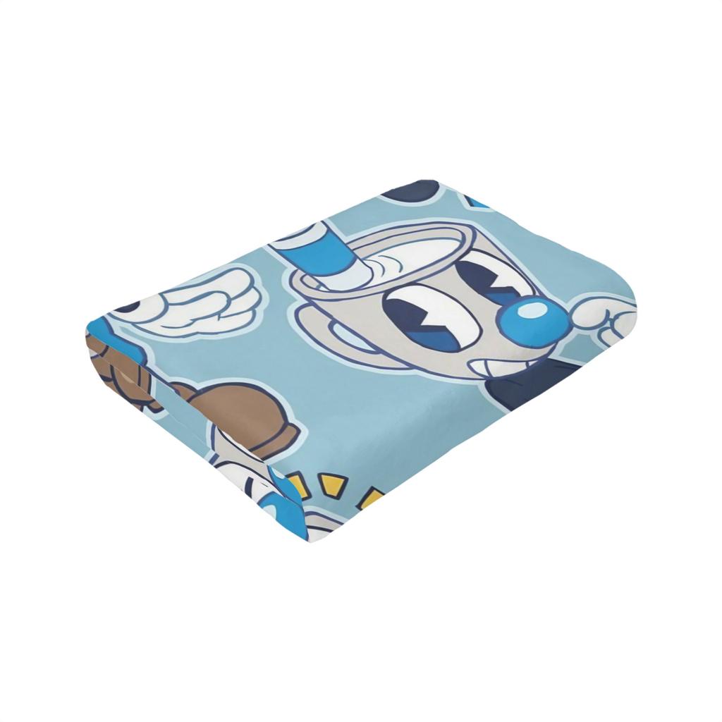 Cuphead and Mugman Blankets Fleece All Season Retro Games Multifunction Warm Throw Blanket for Bed Couch Bedspread
