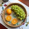 Round Rattan Shell Tray Colorful Food Tray Organizer Tray Weaving Fruit Basket  Dining Room
