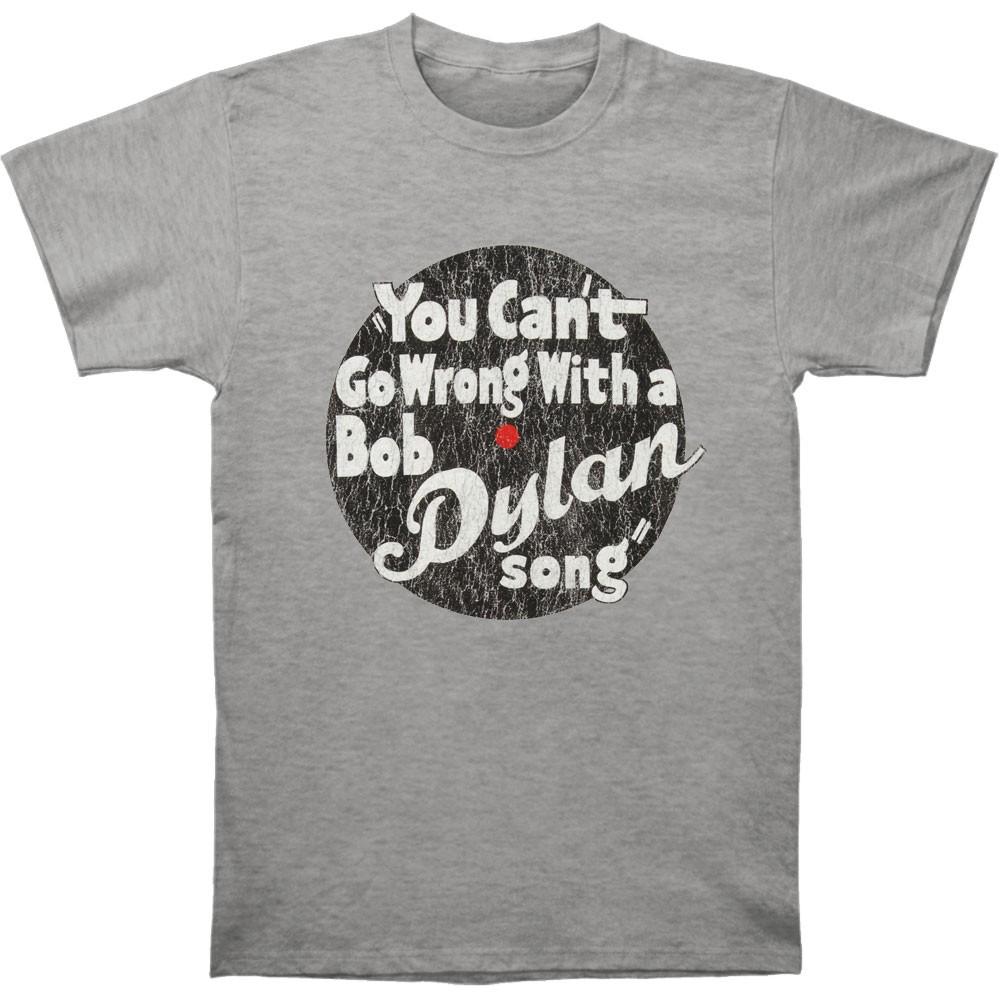 Men s Bob Dylan You Can t Go Wrong T-shirt Medium Grey 3XL