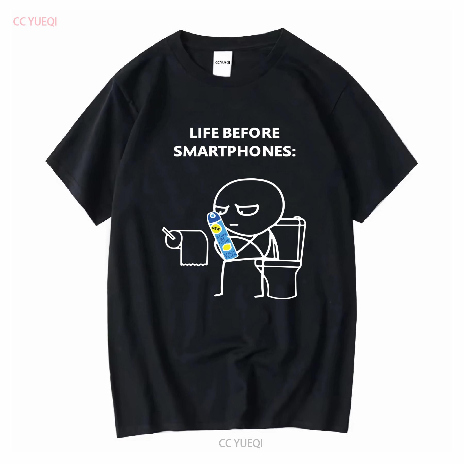 

Life Before Smartphones Funny Mens T Shirt joke shirts birthday FatherDay fathers day Top vintage Washed Comfortable Unisex 4XL