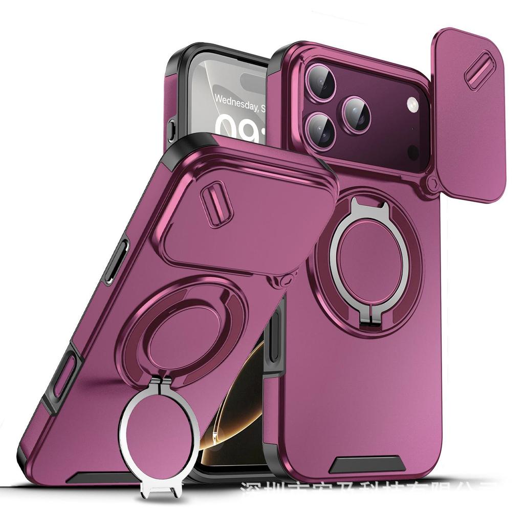 iPhone 17 Magnetiskt Stötsäkert Roterande Ställfodral