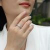 S925 Silver Movement Ring Moissanite Ring