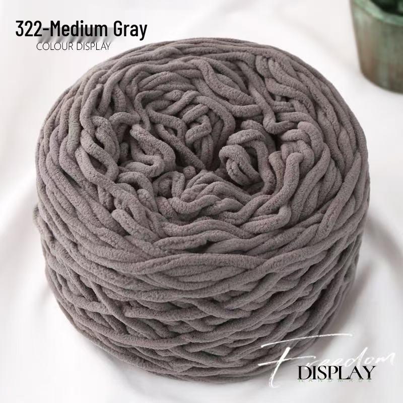 New 3.8 Liang Colored Ice Yarn: Thick Single-Strand for Crochet - Ideal for Shoes, Slippers, Scarves, and Seat Cushions.