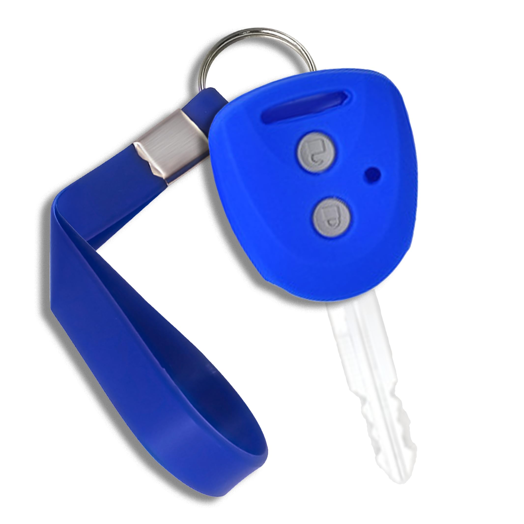 

Daihatsu Toyota Silicone Key Case with Key Chain for Passo Tanto Hijet Copen Move синий