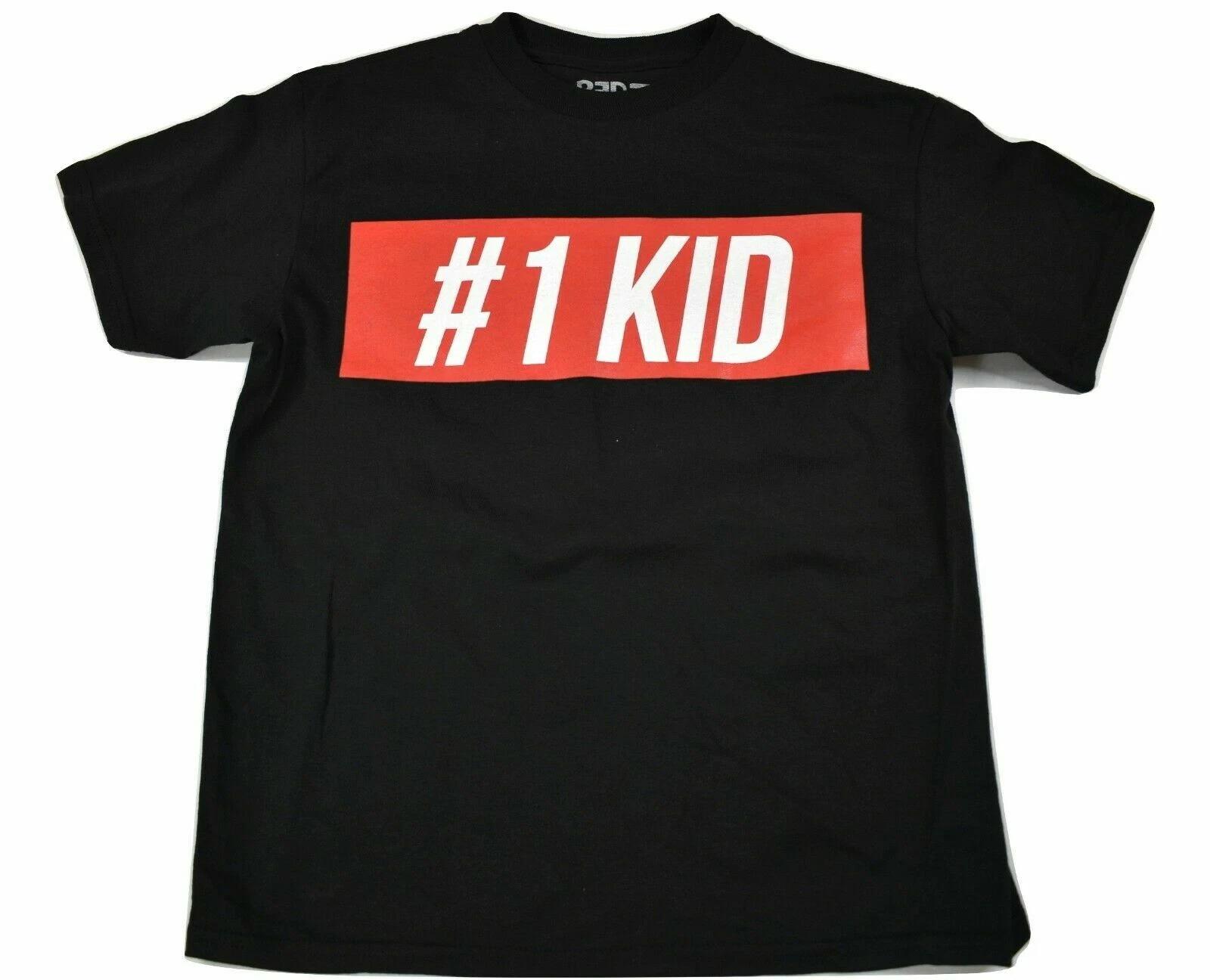 

Berzy Youth Boys #1 Kid Black Tee Shirt New M (10-12), XL(18-20) S