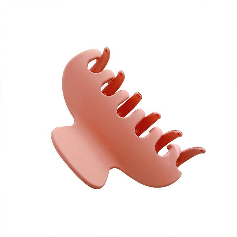 Chic Macaron Color Medium Hair Claw Clip Stylish Minimalist Hair Accessory For Women