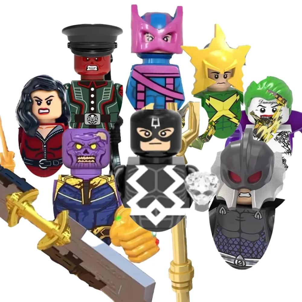Marvel series Batman, Spider, Wolverine, Flash, Splicing, Handmade Puzzles, DIY Toys, Handmade Doll Models, Splicing Toy