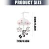 Interactive Baby Stroller Hanger Pull String Mobile Toy with Contrast Color Plush Animal Enhances Early Motor Skill