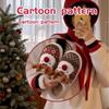 New Winter Lovely Women's Slippers Home Cute Cartoon Cotton Slippers Christmas Deer Non-Slip House Shoes