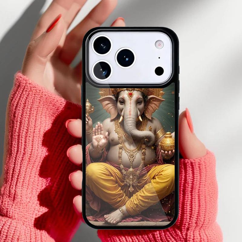 

Ganesh Elephant God Phone Case for iPhone 17 16 15 14 13 Pro Max Back Cover for 12 11 Pro Coque iPhone 16e