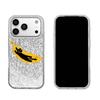 Черный кот Ленивый Банан Чехол для iphone 18 Pro Max 12 XS Max 11 16 Plus 15 17 Pro 14 13 XR Air Серебряный Блеск Трескающийся Фон