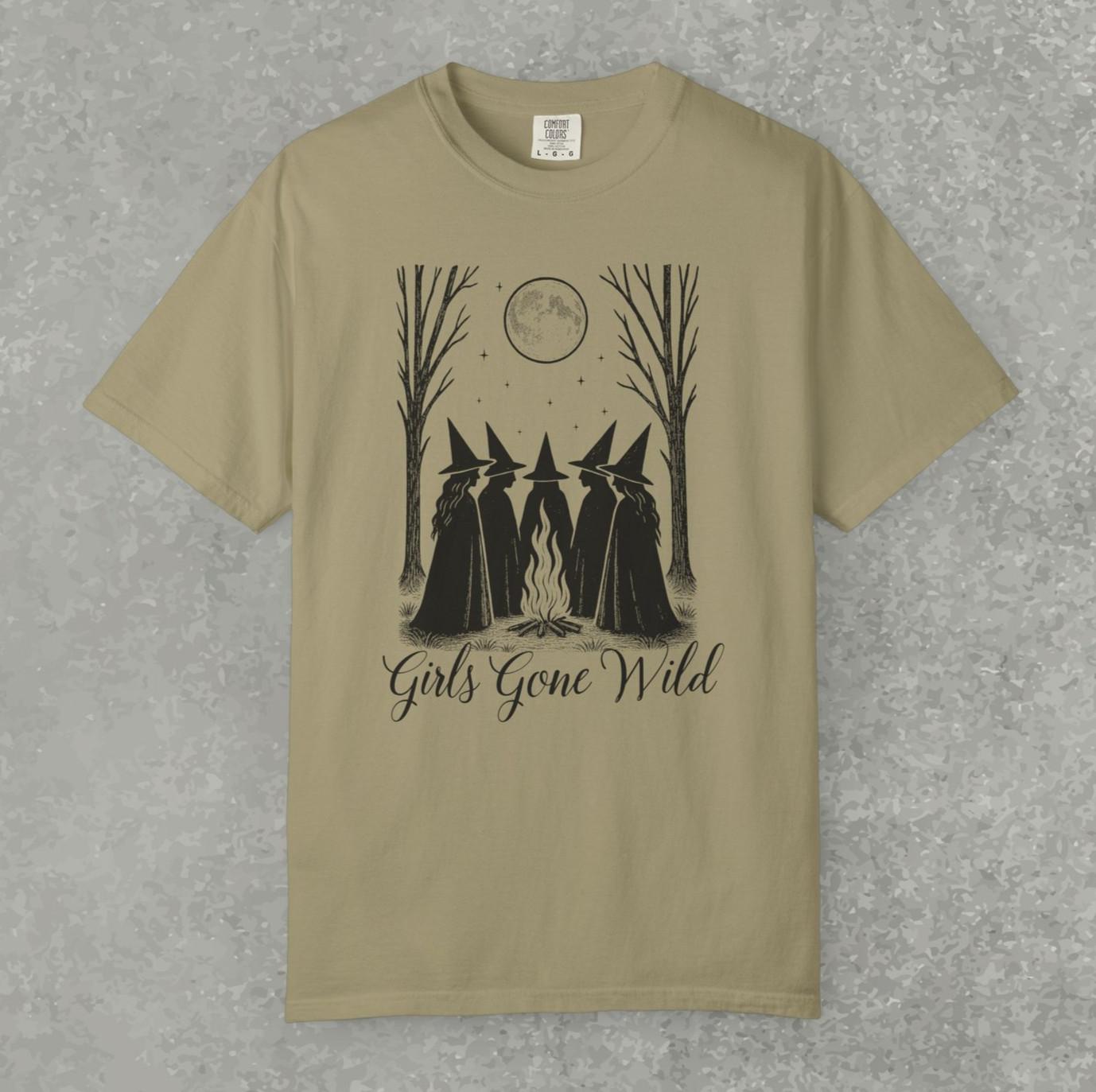 Girls Gone Wild Witch shirt, funny witch shirt, witchy tee, womens halloween tee S разноцветный