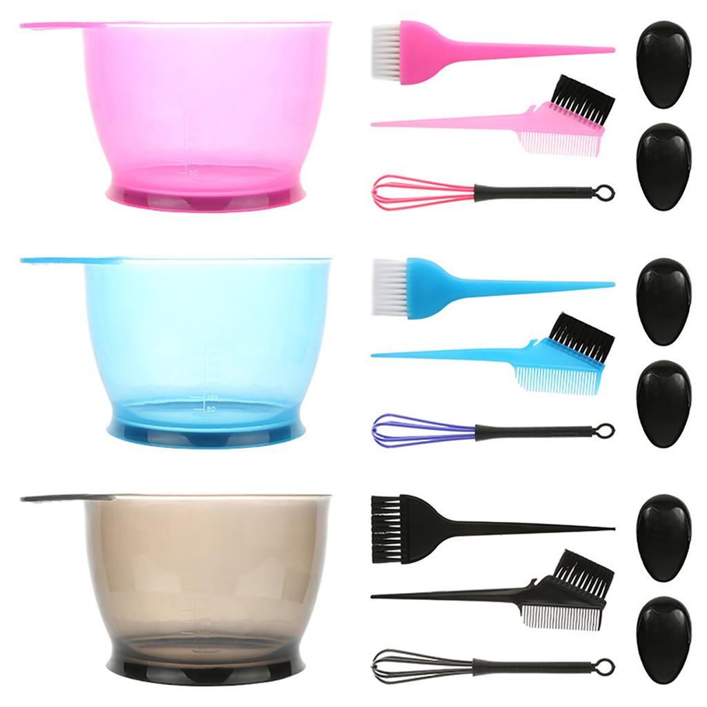 5PCS Hair Dye Color Brush and Bowl Set Ear   Dye Mixer Hair Tint Dying Coloring Applicator