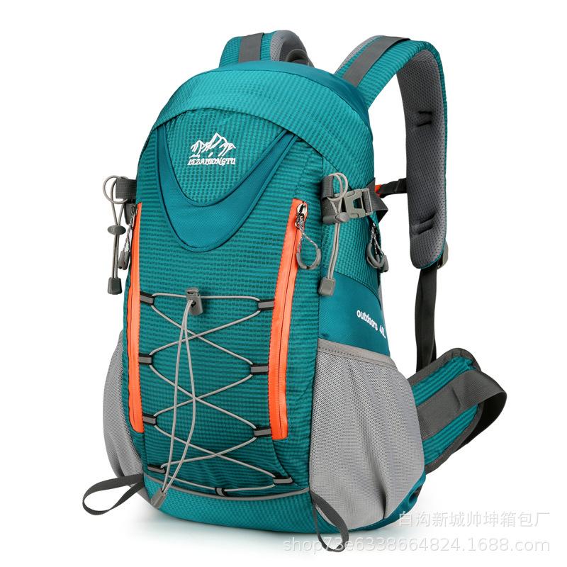 Friluftsvandringsryggsäck i koreansk stil, Multifunktionell axelväska, Lätt rese- och vandringsryggsäck, Vattenavvisande.