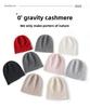 Winter Unisex 35% Cashmere Hats Outdoor Casual Keep Warm Solid Color Cashmere Knitted Beanie Hat Women Men Hedging Caps
