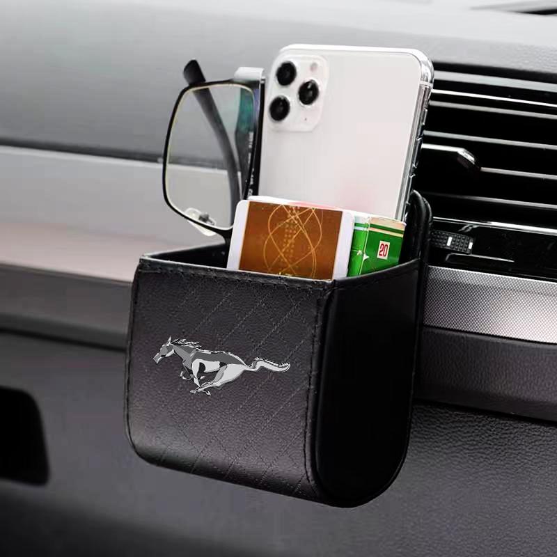 1 Pezzo Scatola Portaoggetti per Bocchetta d'Aria Auto Organizer per Telefono Occhiali Articoli per Auto Per Ford Mustang F10 Scarpe Miniatura Gt Shelby 2005 2015 Donna 2012 Kuga