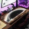 Cosmic Black Hole Galaxy Desk Mat NonSlip Large Gaming Mouse Pad Waterproof Cool Space Keyboard Pad for Gamer