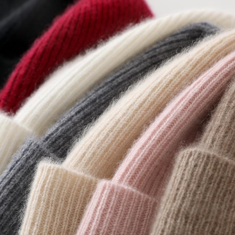 2025 Herbst/Winter Damen- & Unisex 100% Reiner Kaschmir Beanie - Warme, modische und vielseitige Mütze
