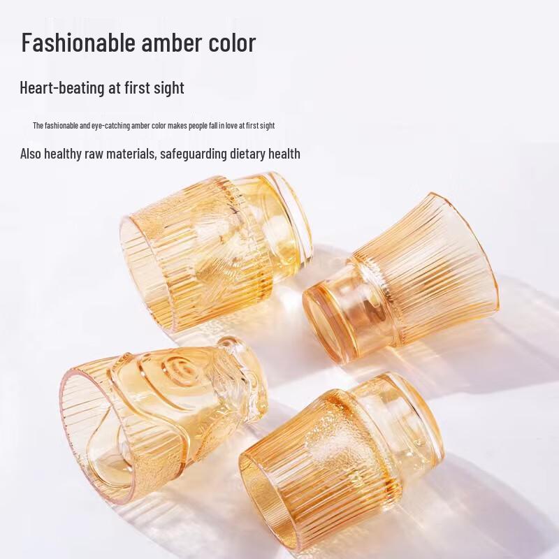 Carp Leaping Dragon Gate 4-Piece Glass Cup Set