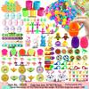 Ostereier Spielzeug - Bedruckte Plastik-Öffnungseier mit DIY-Hasen Gashapon Geschenken