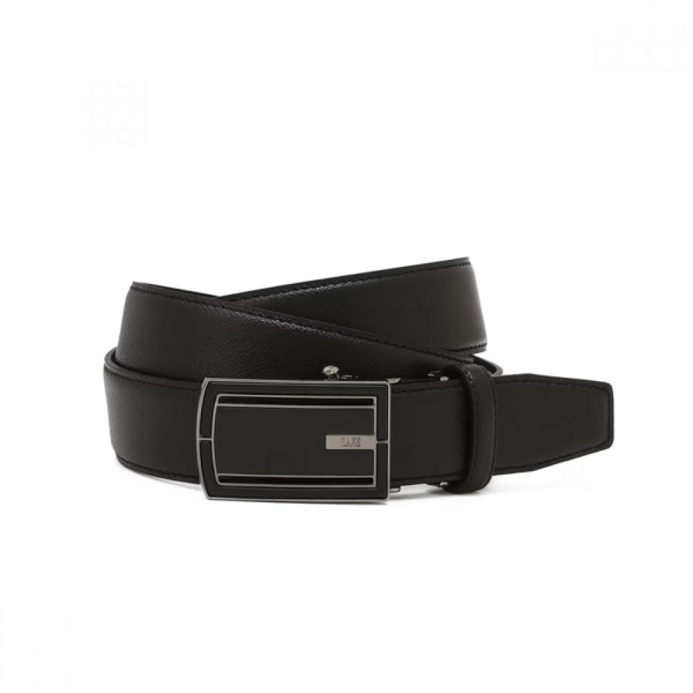 Daks Black Embossed Logo Leather Belt Dbbe6f402bk Single option