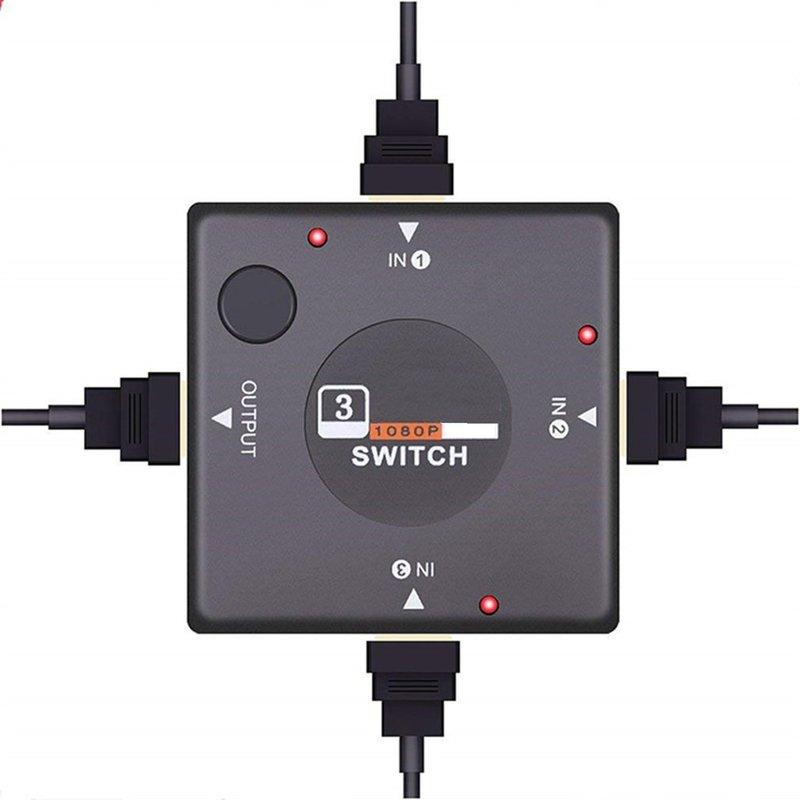 Mini HDMI-compatible Switcher 3 to 1 TV Switch Box 3 Way Selector 1080P 3 in 1 Out HDMI-compatible Splitter Dropshipping Hot