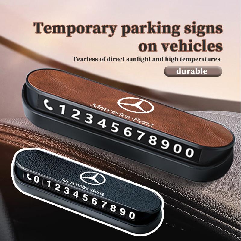 AABGW1 For Benz Temporary Car Parking Phone Number Card Parking Tool Decorative Accessories CITAN VITO SPRINTER CLS SLK Sport ML C200