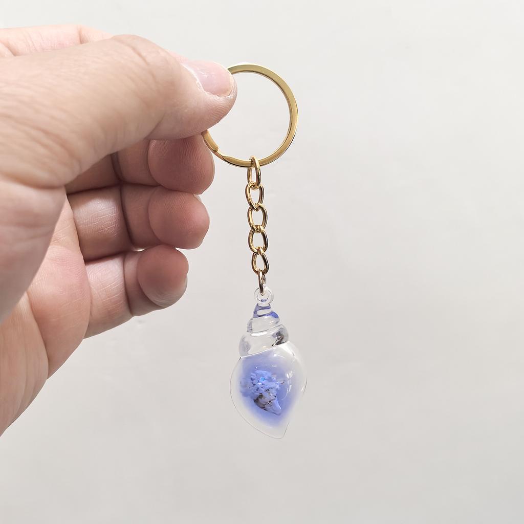 Luminous Transparent Conch Keychain Y2k Personalized Bag Pendant for Women Couple Family Keychain Pendant