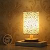 Table Lamp USB Eye-protective Dimmable Nightstand Charging Energy-efficient Lamp with Round Base