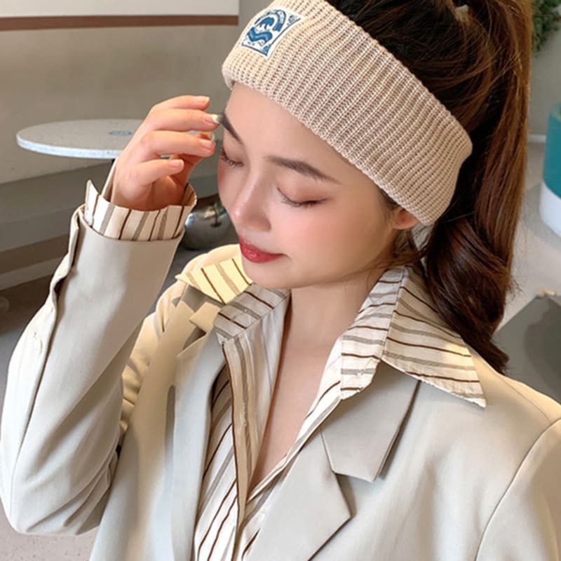 LOOKING4U On the Moment Original Signature Label Hairband C2 Beige