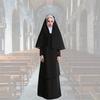 Adult Halloween Costume Cosplay Nun Outfit For Stage Performances L Xl)