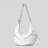 Strappy Punk Style Motorcycle Underarm Bag for Women Messenger Bag Large Capacity Soft PU Leather Female Shoulder Bag Handbag
