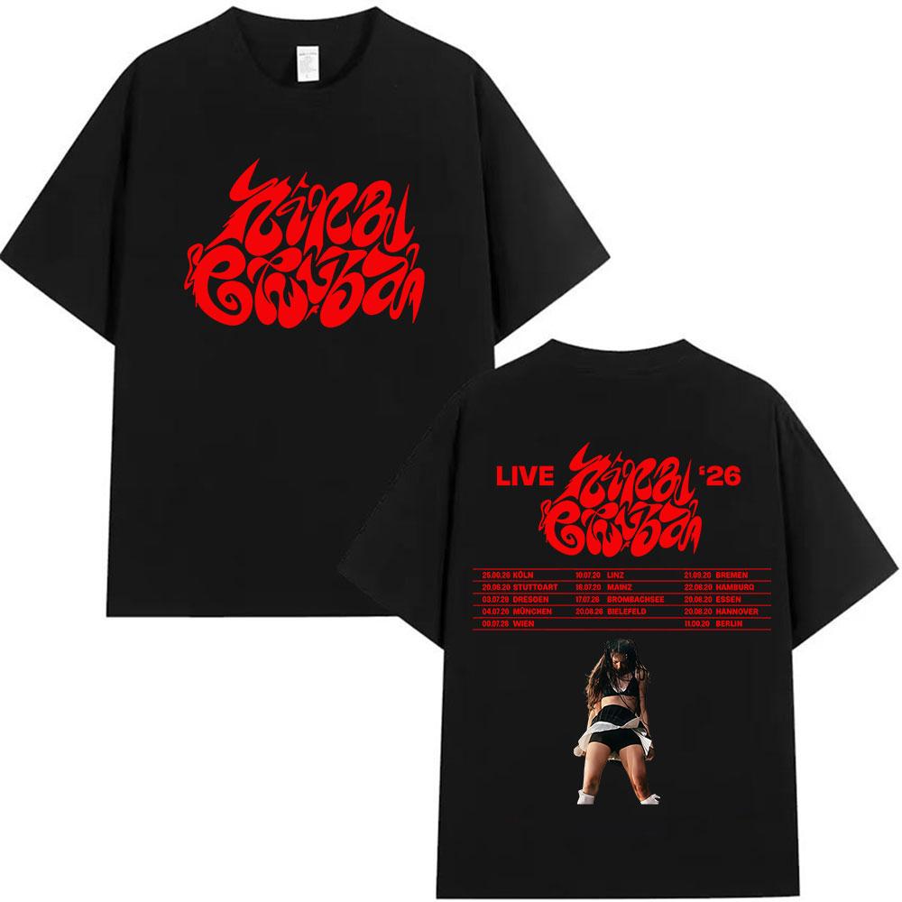 

Rapper Nina Chuba New Album Tour 2025 Merch Tshirt Unisex Women Vintage Oversized T Shirt Summer ONeck Short Sleeve Tshirts Tops 4XL